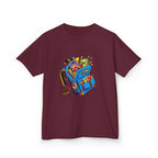 Kids Tee - Vibrant Geometric School Supplies Cartoon | Back to School