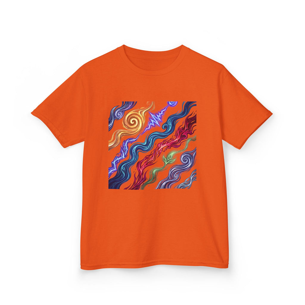 Kids Tee - Vibrant Elemental Magic Energy | Fantasy Glow