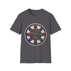 Unisex Steampunk T-Shirt - Ornate Mystical Mandala & Gears