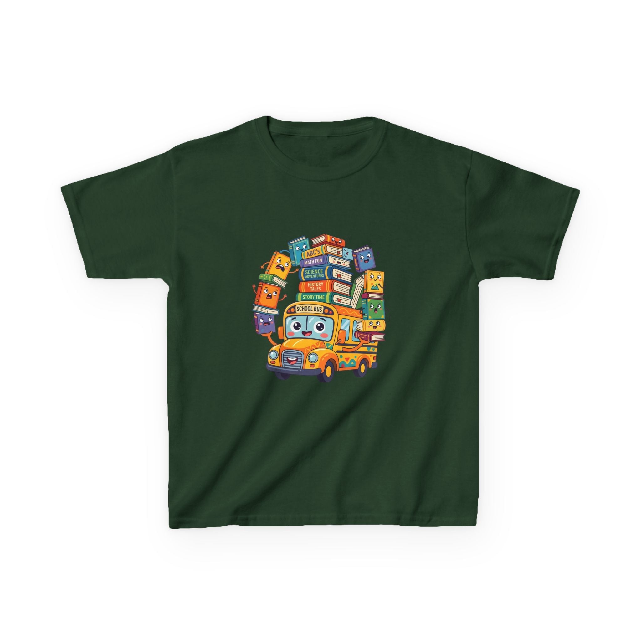 Kids Learning Tee - ABC's, Math & Science School Bus Fun