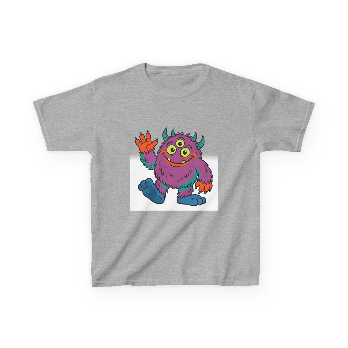 Kids T-Shirt - Cute 3-Eyed Monster Cartoon | Colorful & Fun