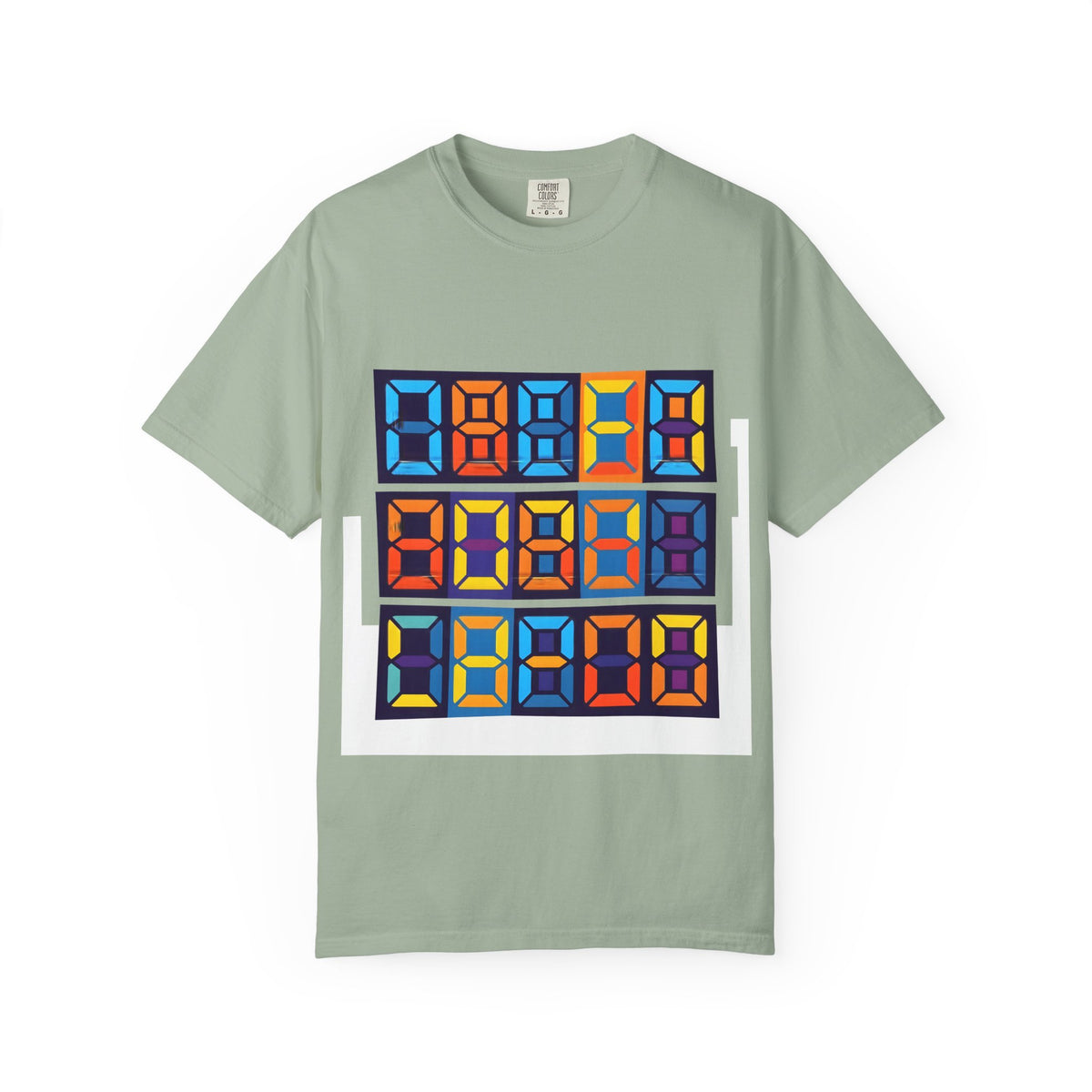 Unisex T-Shirt - Retro Tech 8-Bit Digital Display | Comfort Colors
