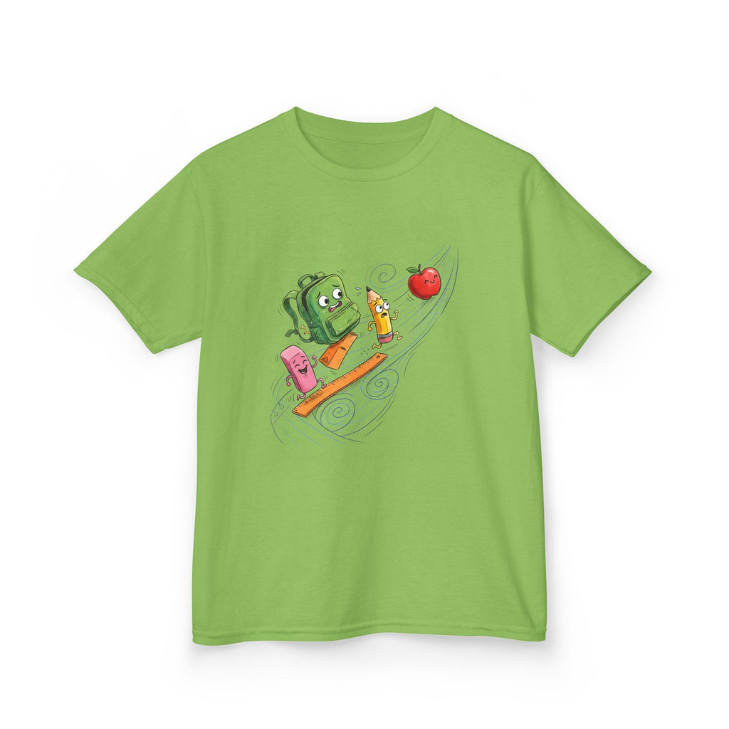 Kids Cartoon School Supplies T-Shirt - Back to School Chaos | 2026