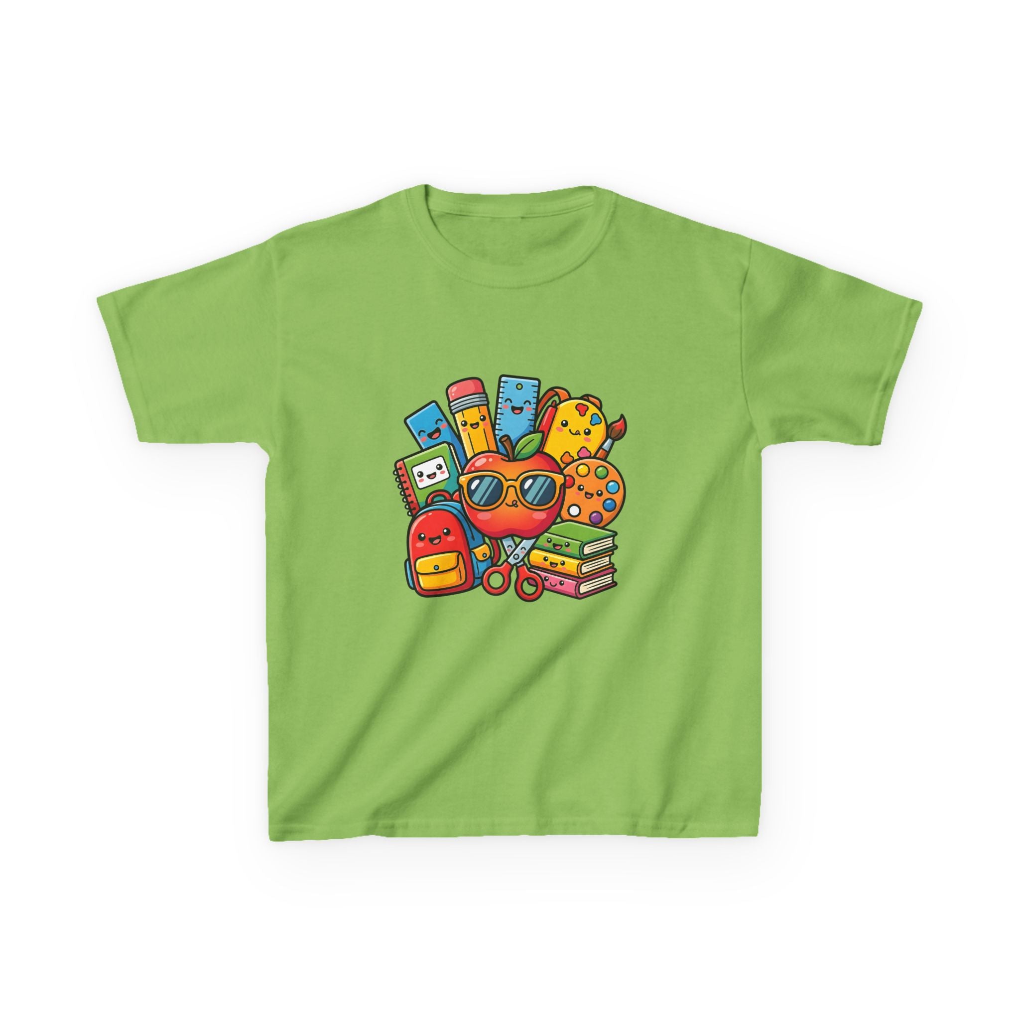 Kids Back to School T-Shirt - Kawaii School Supplies Art | 2026