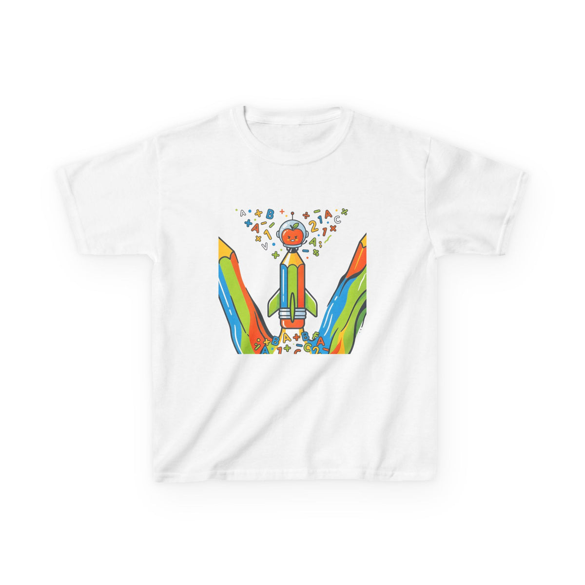 Kids Education Tee - Playful ABC & Math Learning Graphic