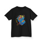 Kids Tee - Vibrant Geometric School Supplies Cartoon | Back to School