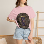 T-shirt - Celestial Keyhole Galaxy | Occult Alchemical Gold
