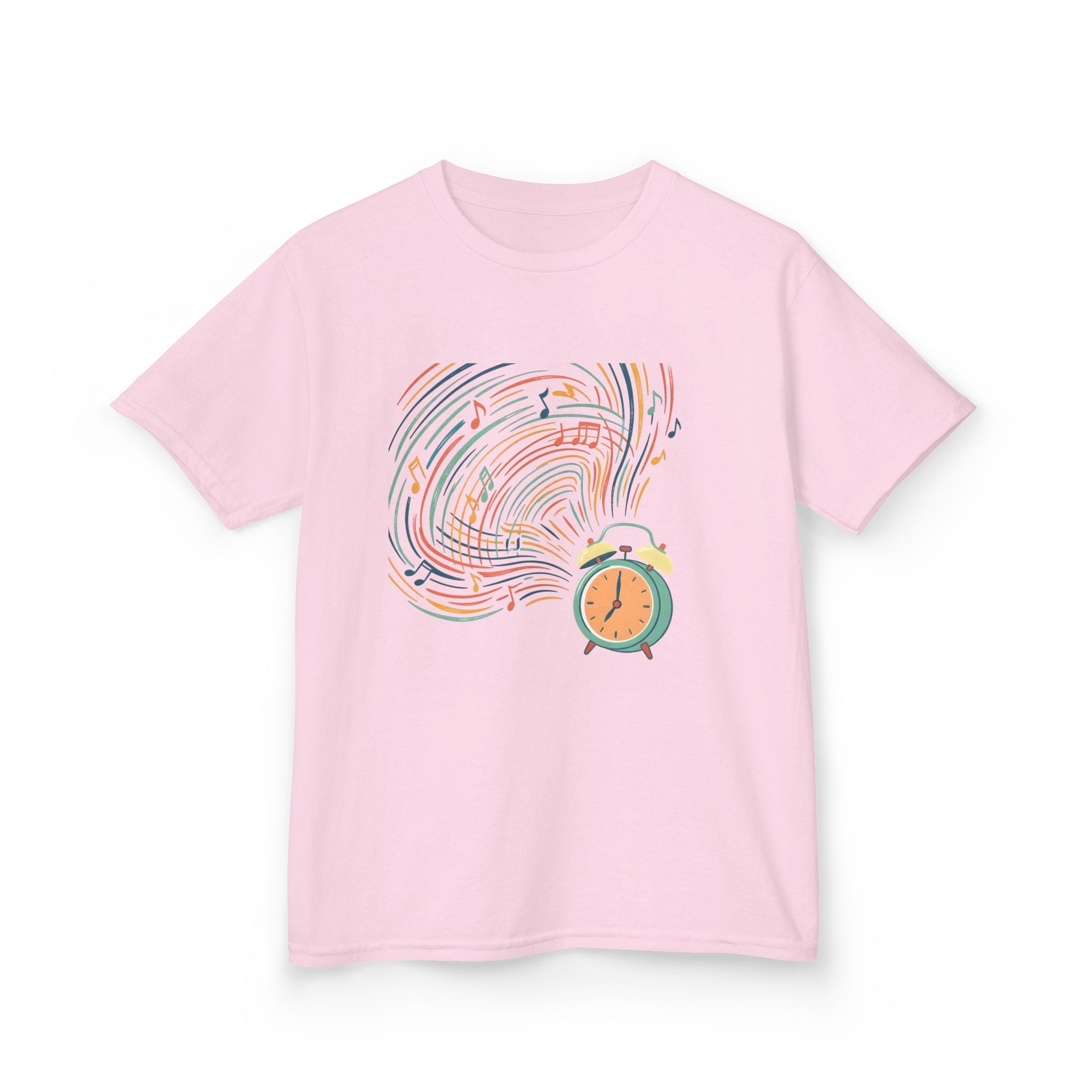 Kids Tee - Retro Music Alarm Clock | Abstract Playful Design