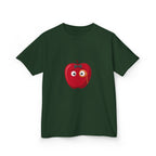 Kids Heavy Cotton Tee - Whimsical Monocle Apple Character