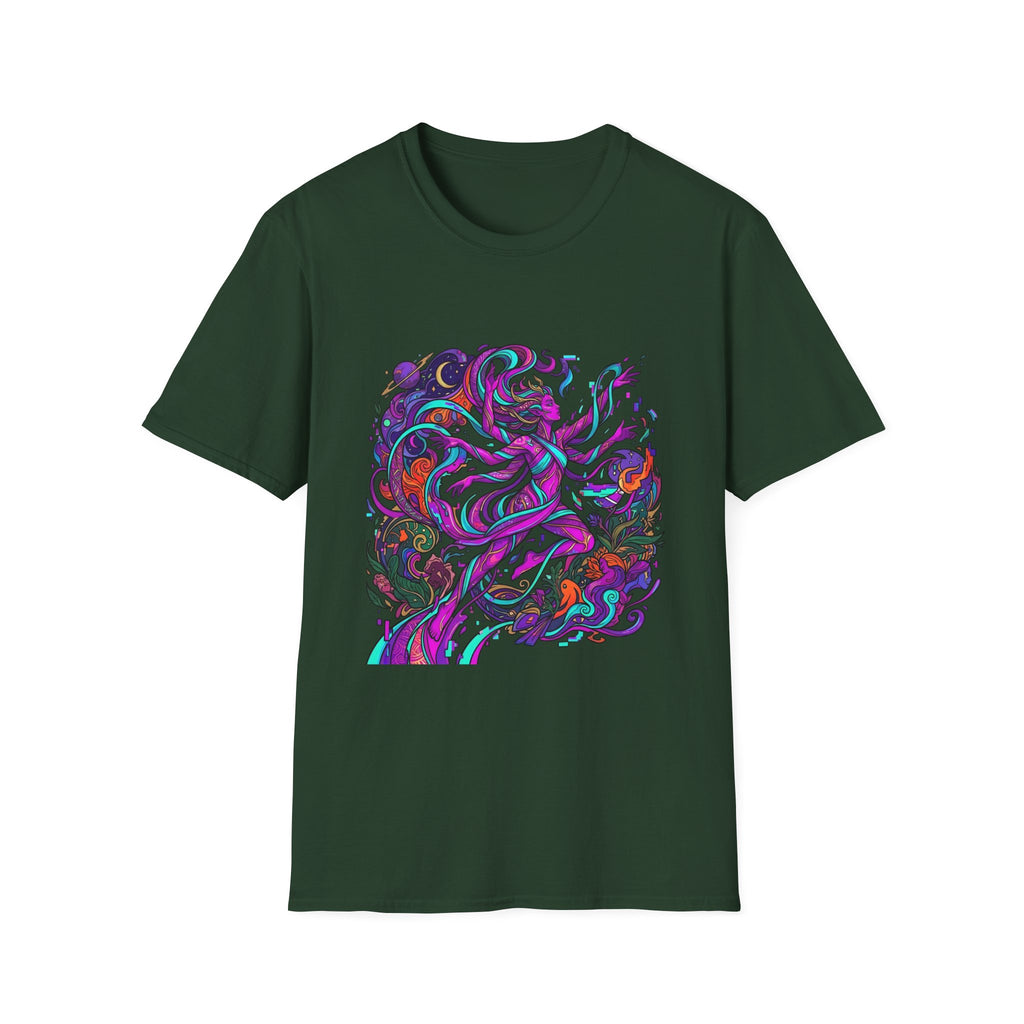 T-Shirt - Vibrant Psychedelic Cosmic Goddess Spiritual Flow