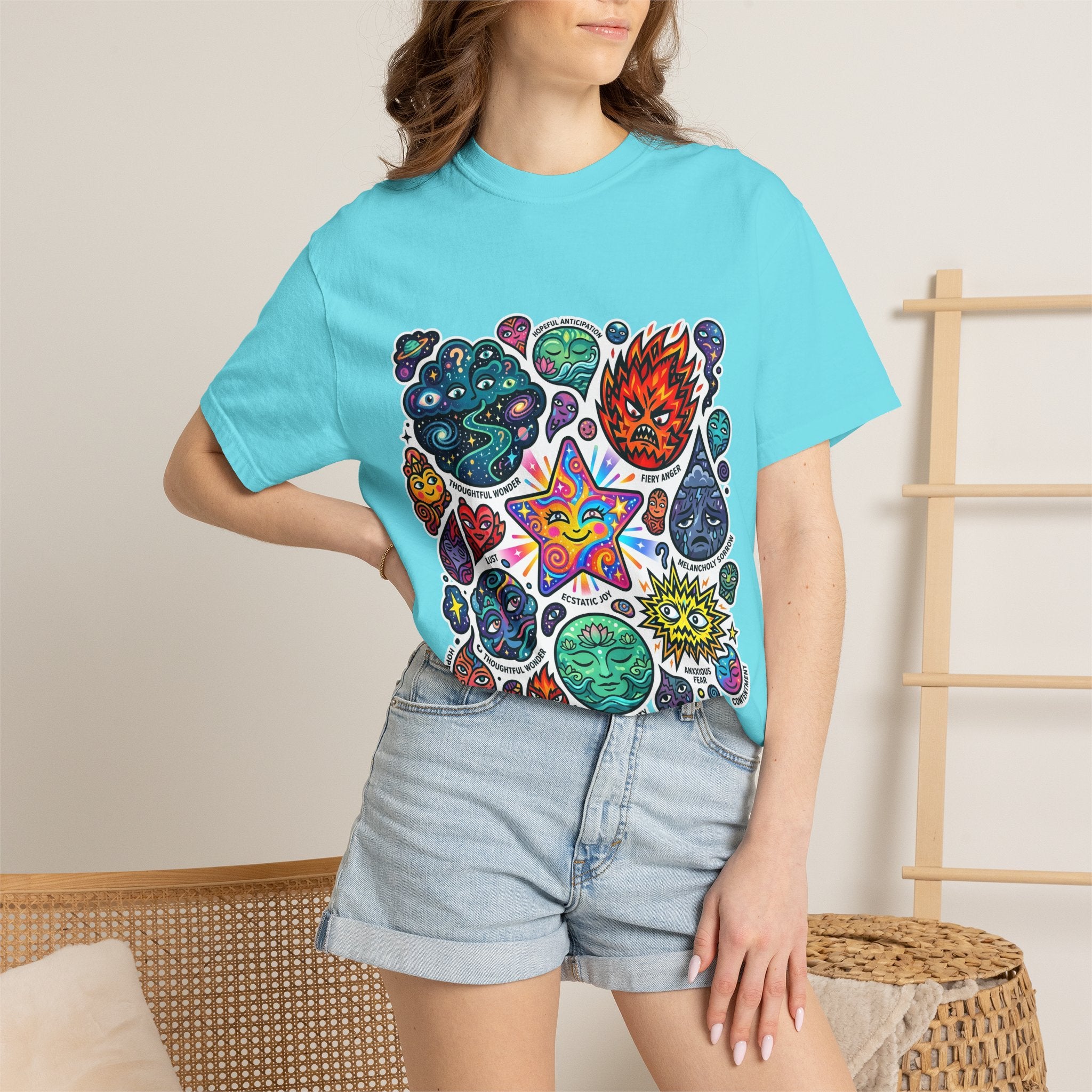 Comfort Colors T-Shirt - Psychedelic Emotions Art | Mental Health