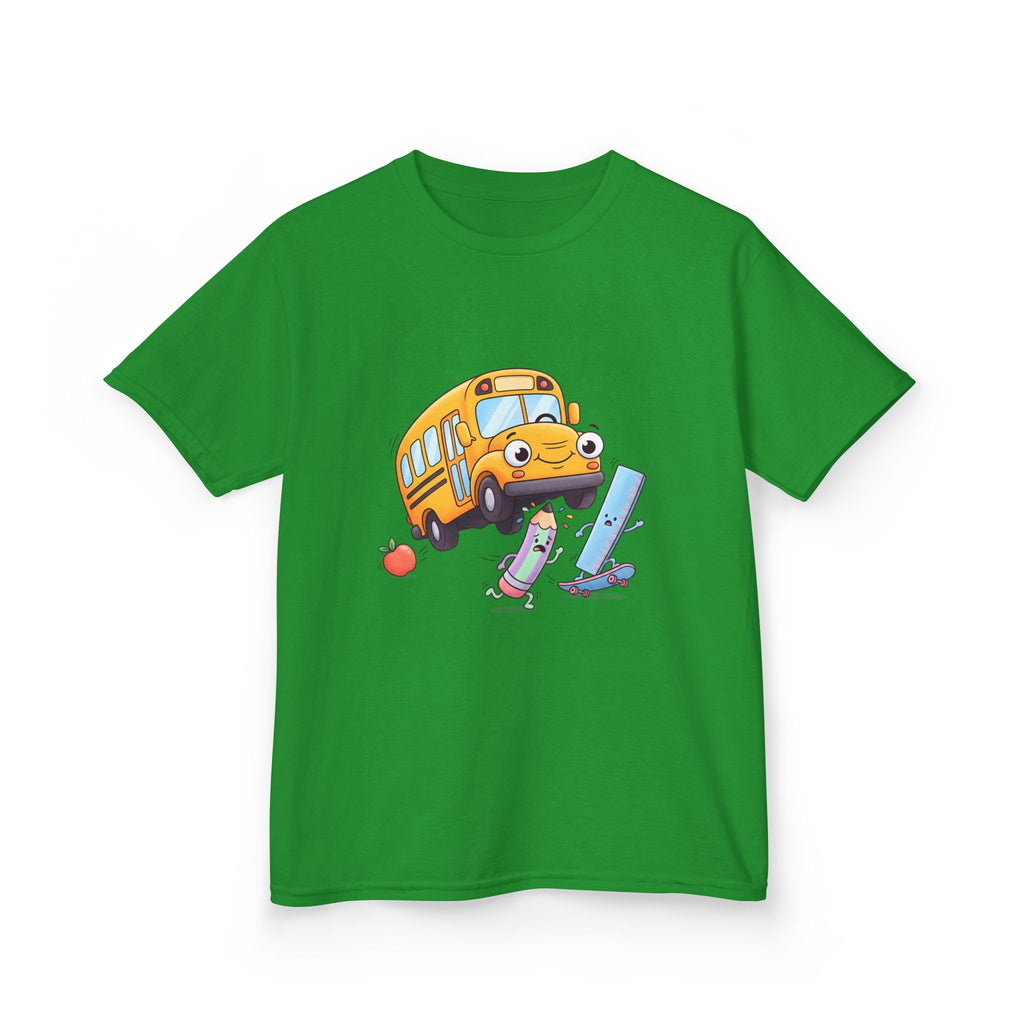 Kids School Bus Tee - Cute School Supplies Shirt | Back to School 2026