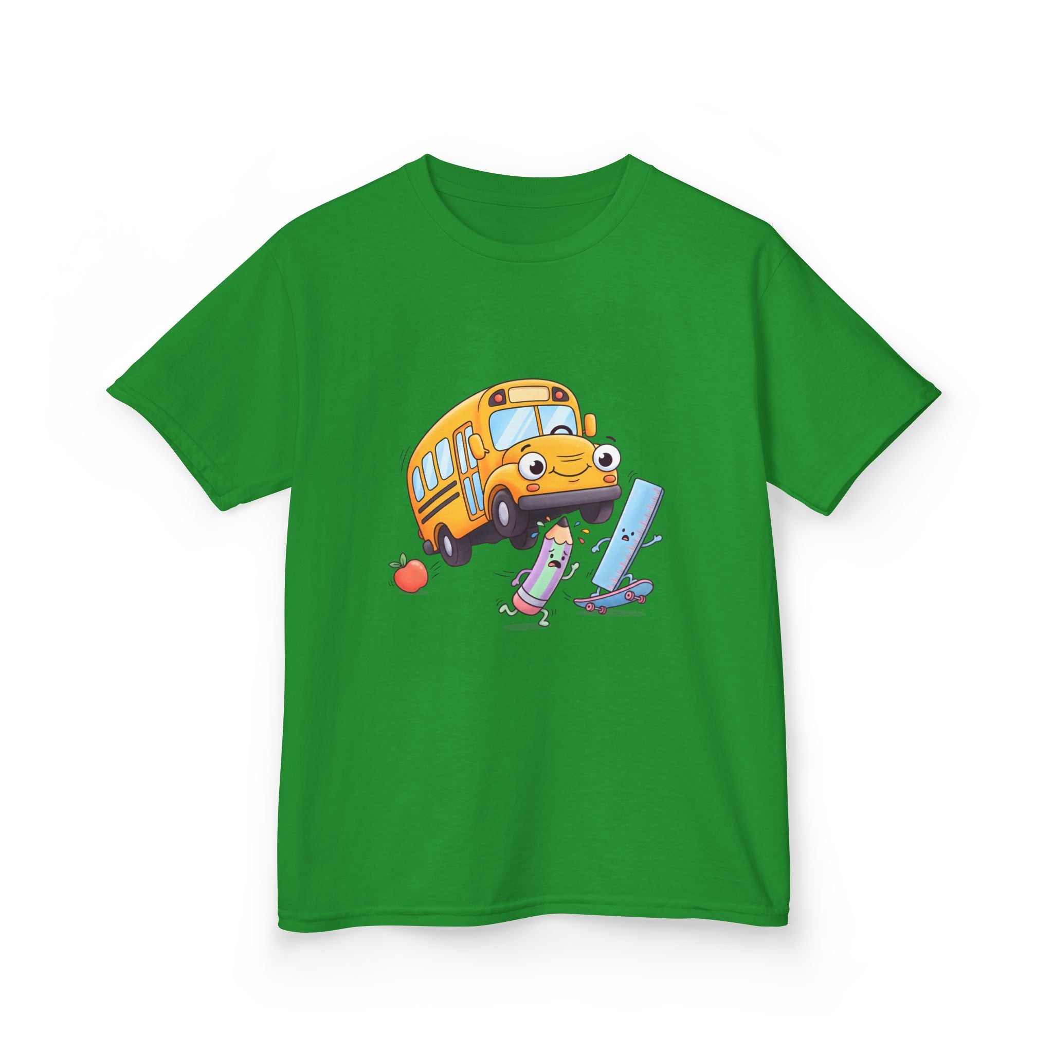 Kids School Bus Tee - Cute School Supplies Shirt | Back to School 2026