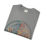 Unisex Garment-Dyed T-Shirt - Minimalist Geometric Nature Art