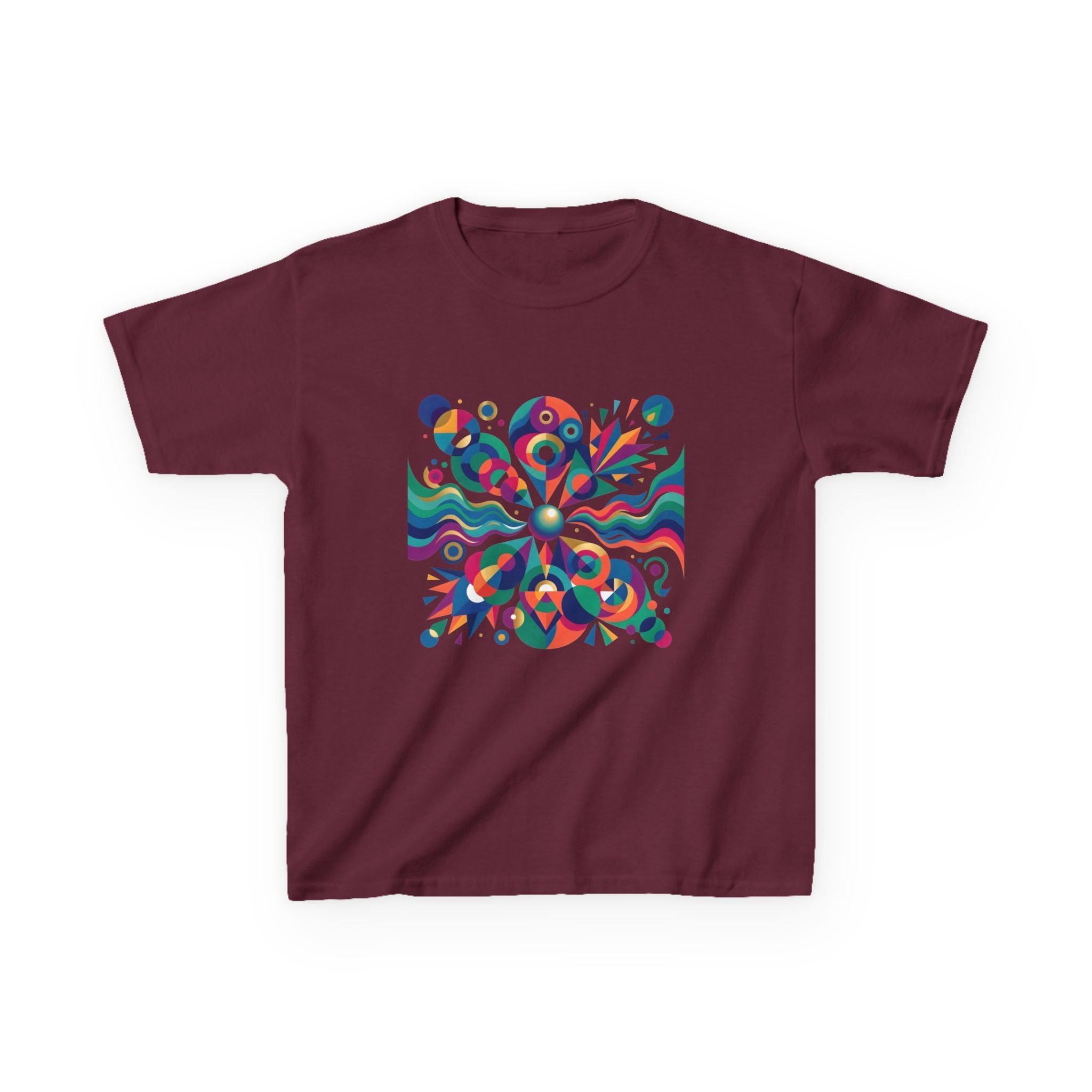 Kids T-Shirt - Vibrant Abstract Geometric Design | Modern Art