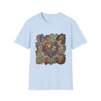 Unisex T-Shirt - Retro Psychedelic Theater Comedy Mask | Abstract Art
