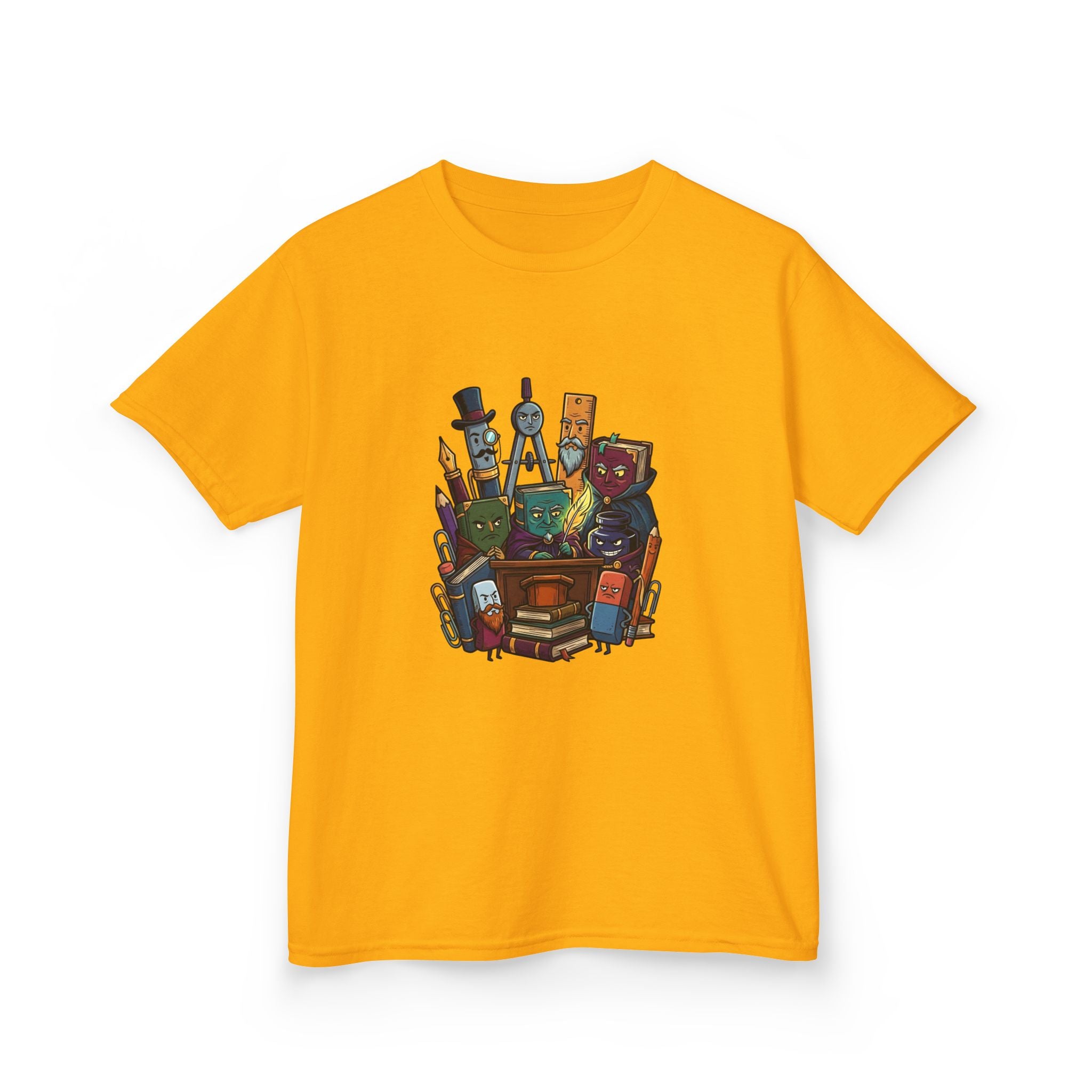 Kids Tee - Whimsical School Supplies Characters | Back to School