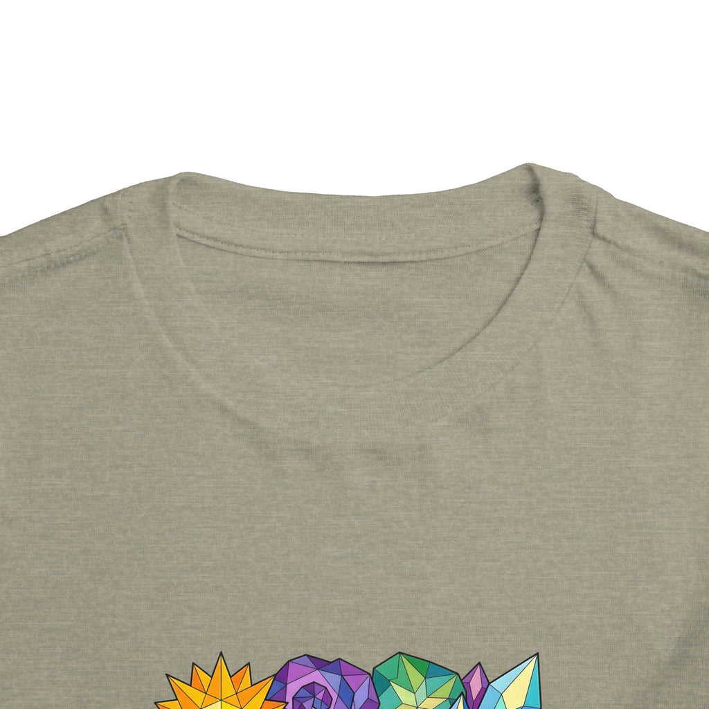 Toddler Tee - Vibrant Geometric Crystal & Gemstone Shirt