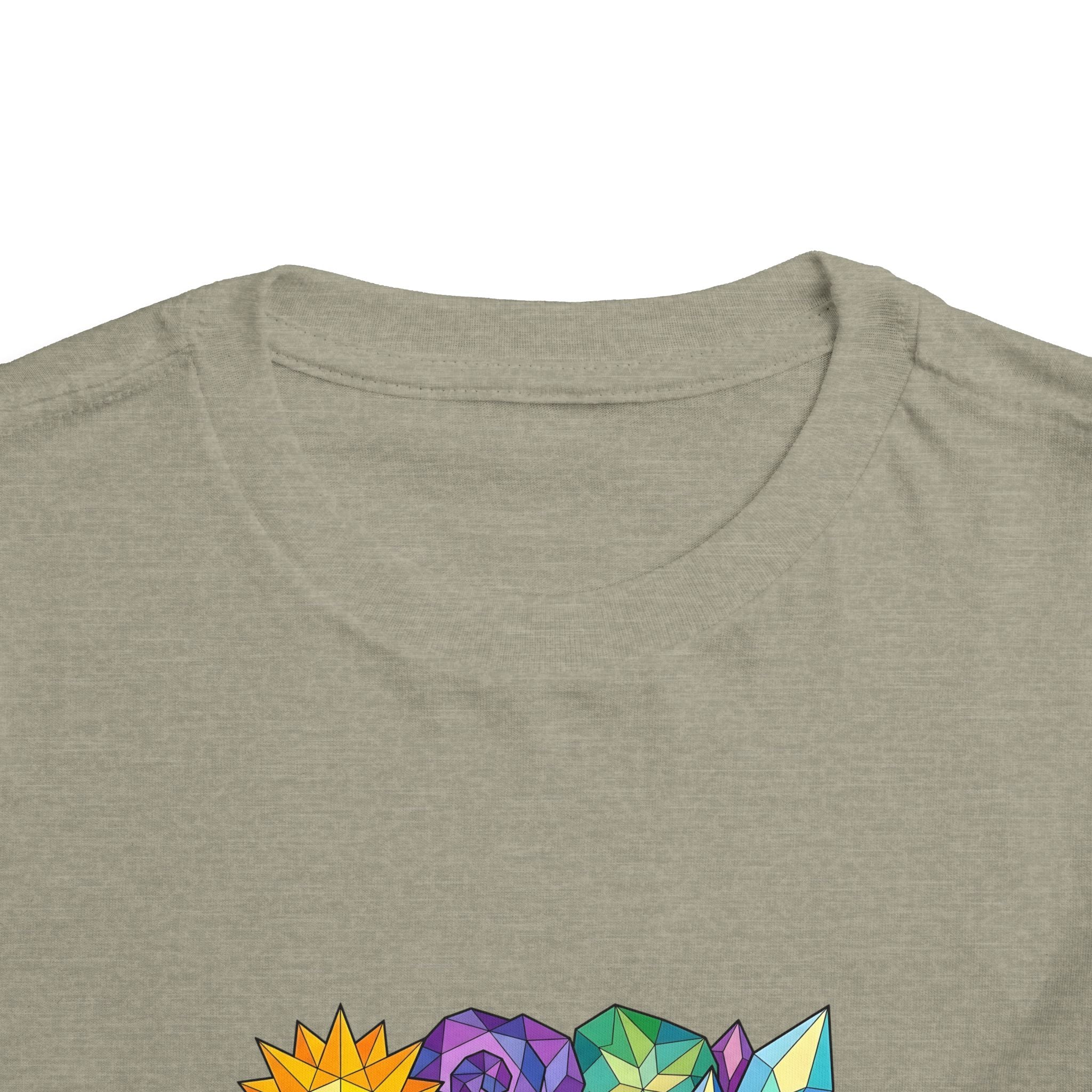 Toddler Tee - Vibrant Geometric Crystal & Gemstone Shirt