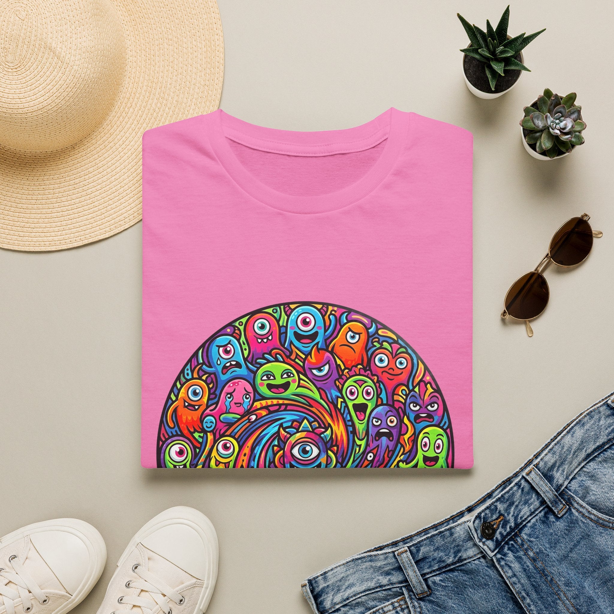 T-Shirt - Psychedelic Monster Swirl | Vibrant Alien Party