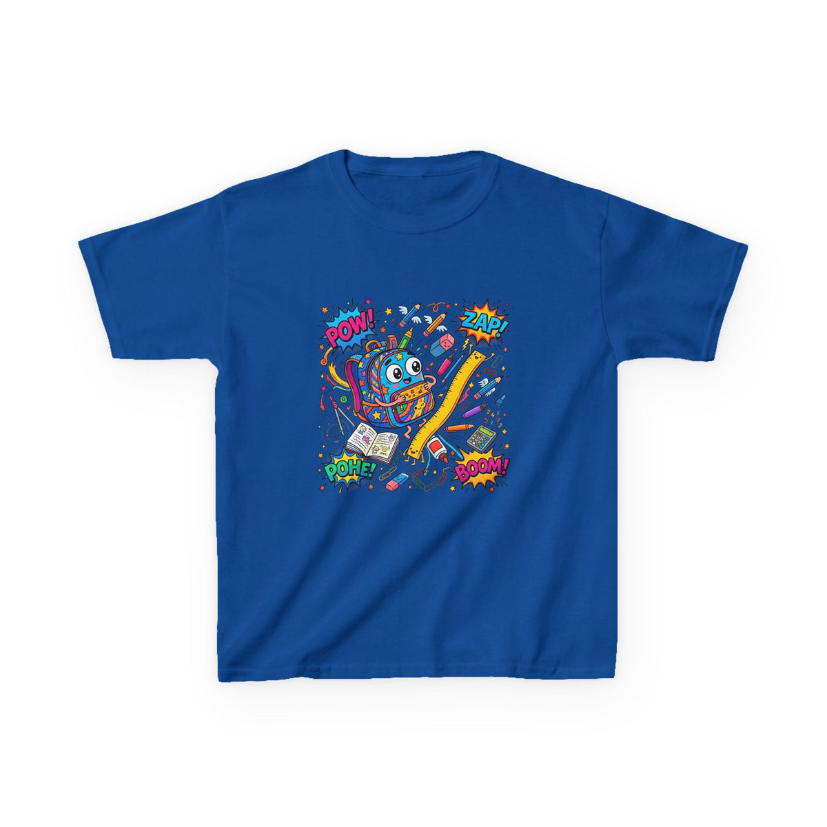Kids T-Shirt - POW! ZAP! Comic School Supplies | Back to School