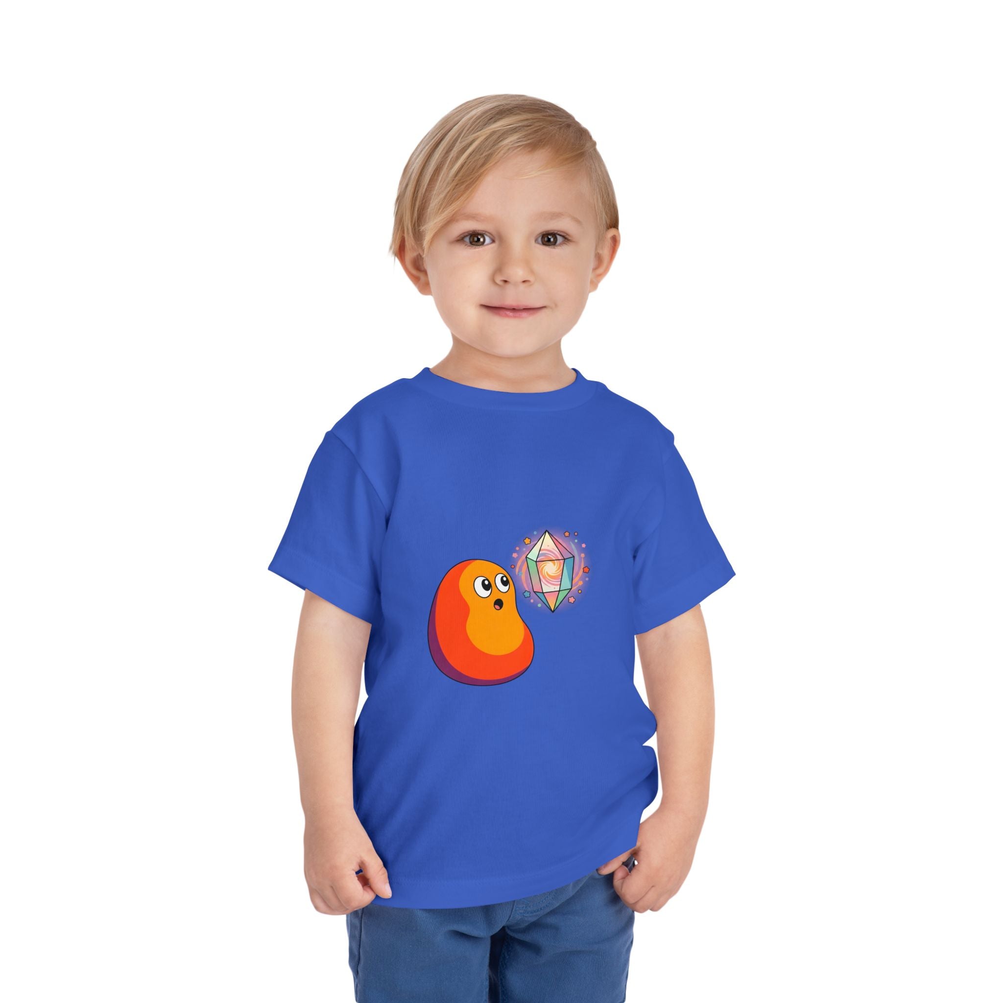 Toddler Short Sleeve Tee - Whimsical Cosmic Creature Stars