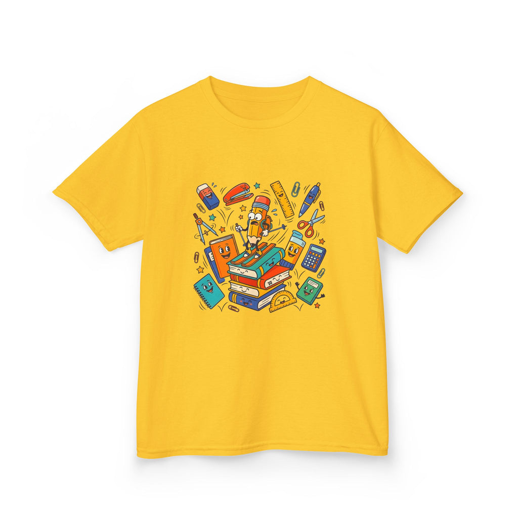 Kids T-Shirt - Cute Doodle School Supplies | First Day 2026