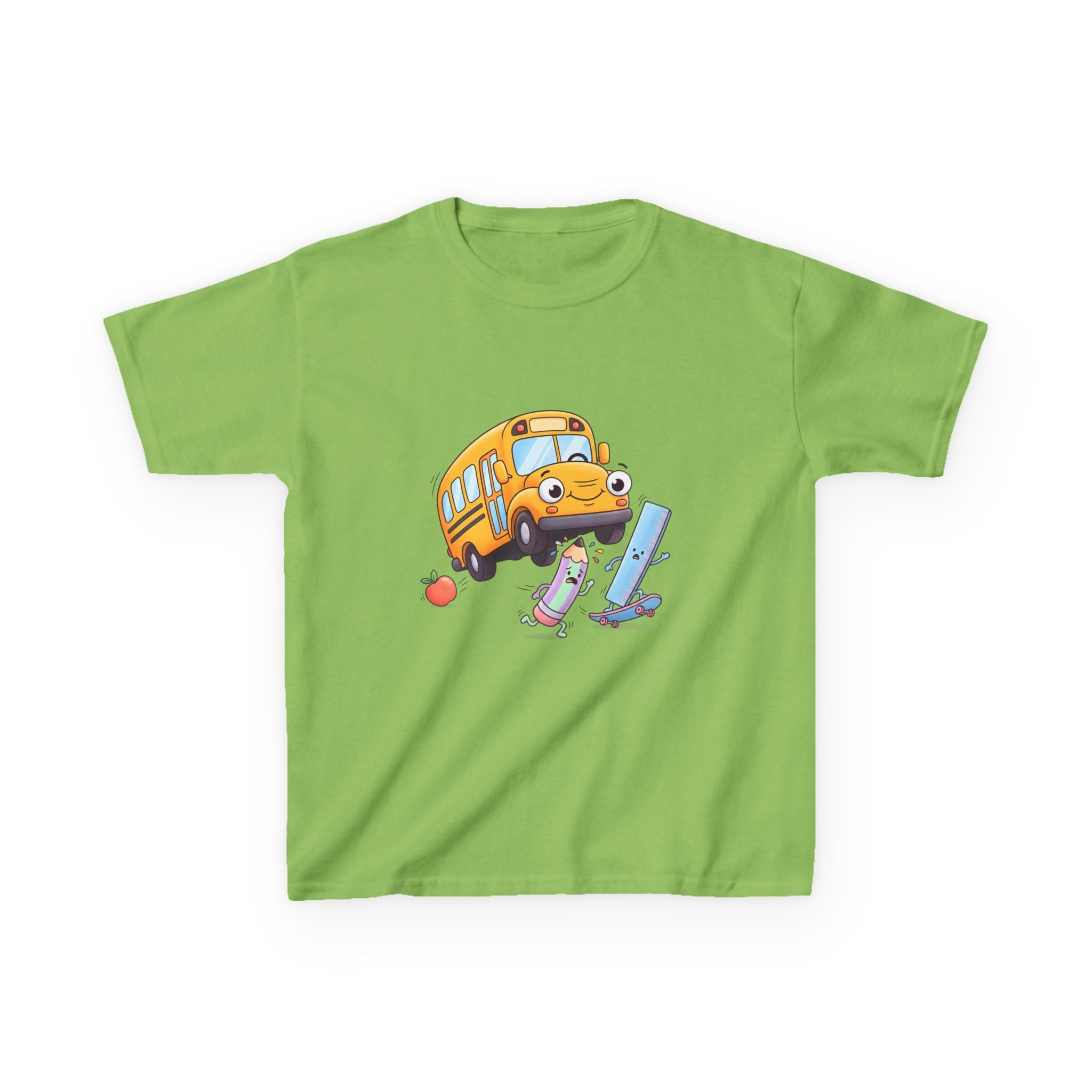 Kids School Bus Tee - Cute School Supplies Shirt | Back to School 2026