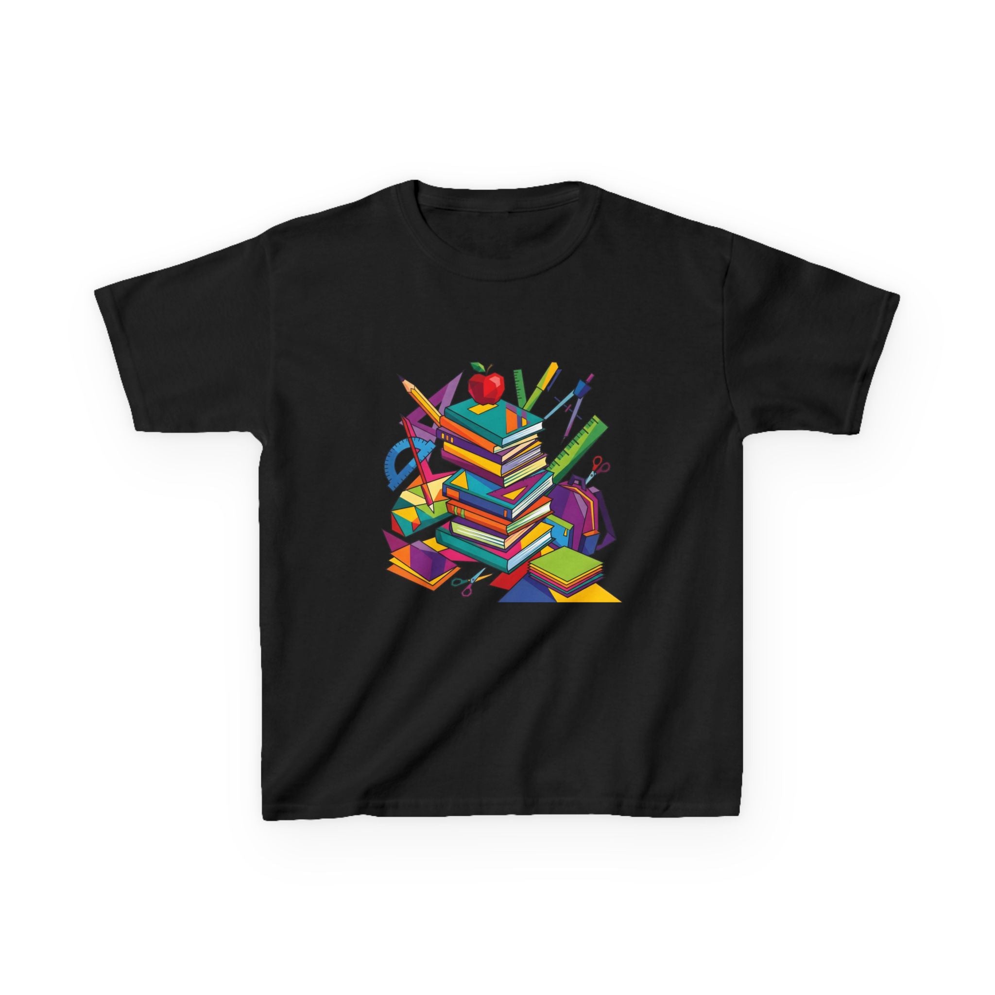 Kids T-Shirt - Geometric School Supplies Tee | Back to School