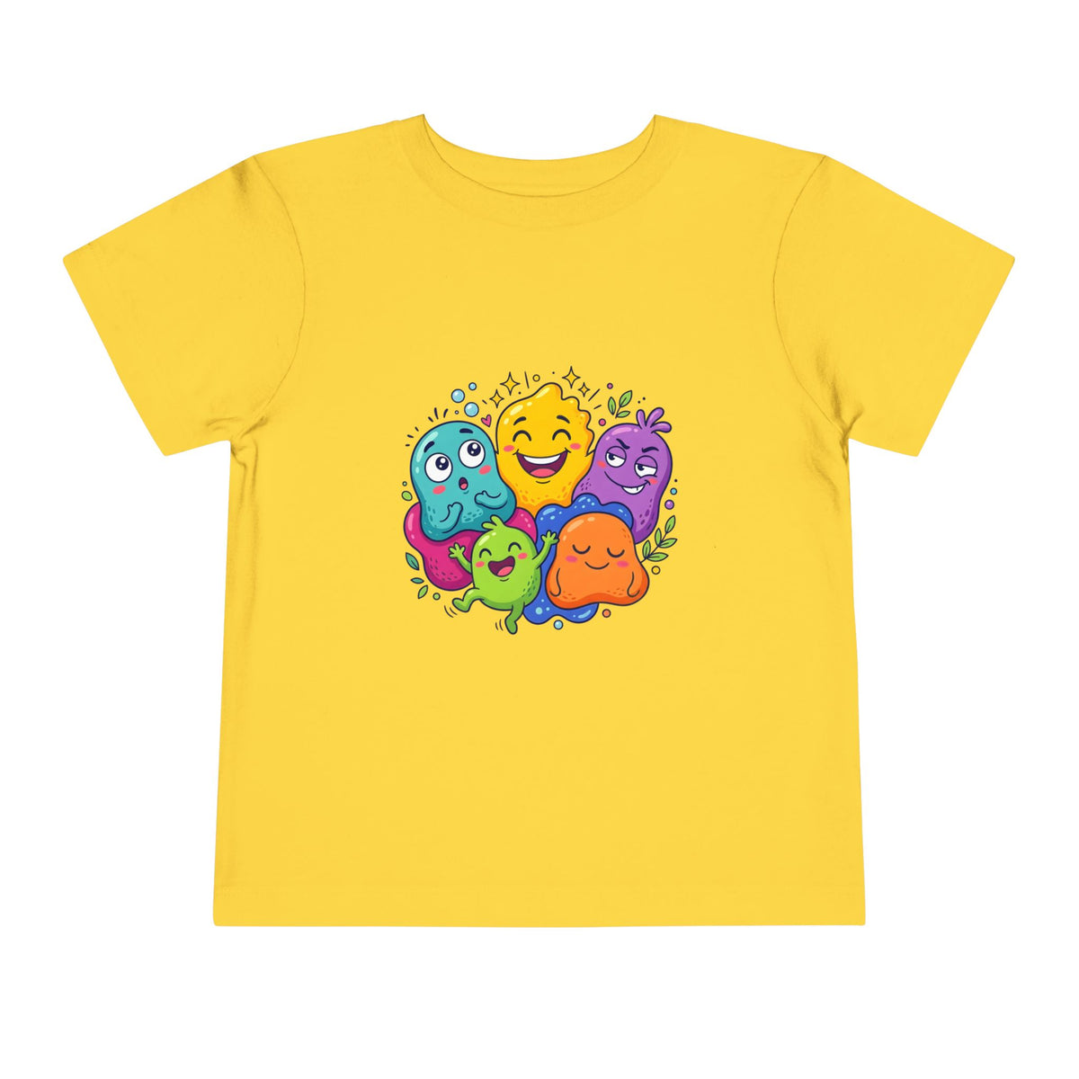 Toddler Monster Tee - Cute Happy Colorful Cartoon Kids Shirt