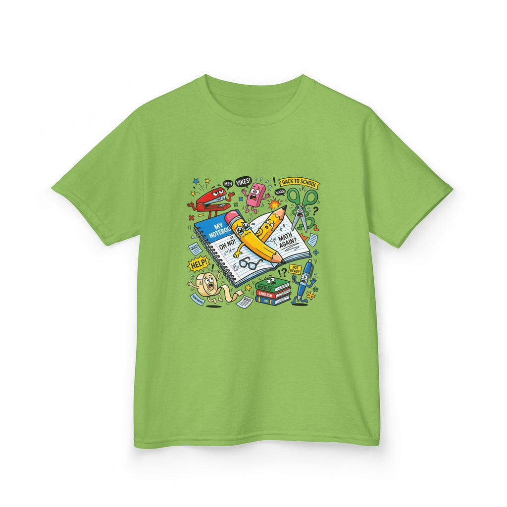 Kids Tee - Back to School Anxiety MEH YIKES! Funny Student
