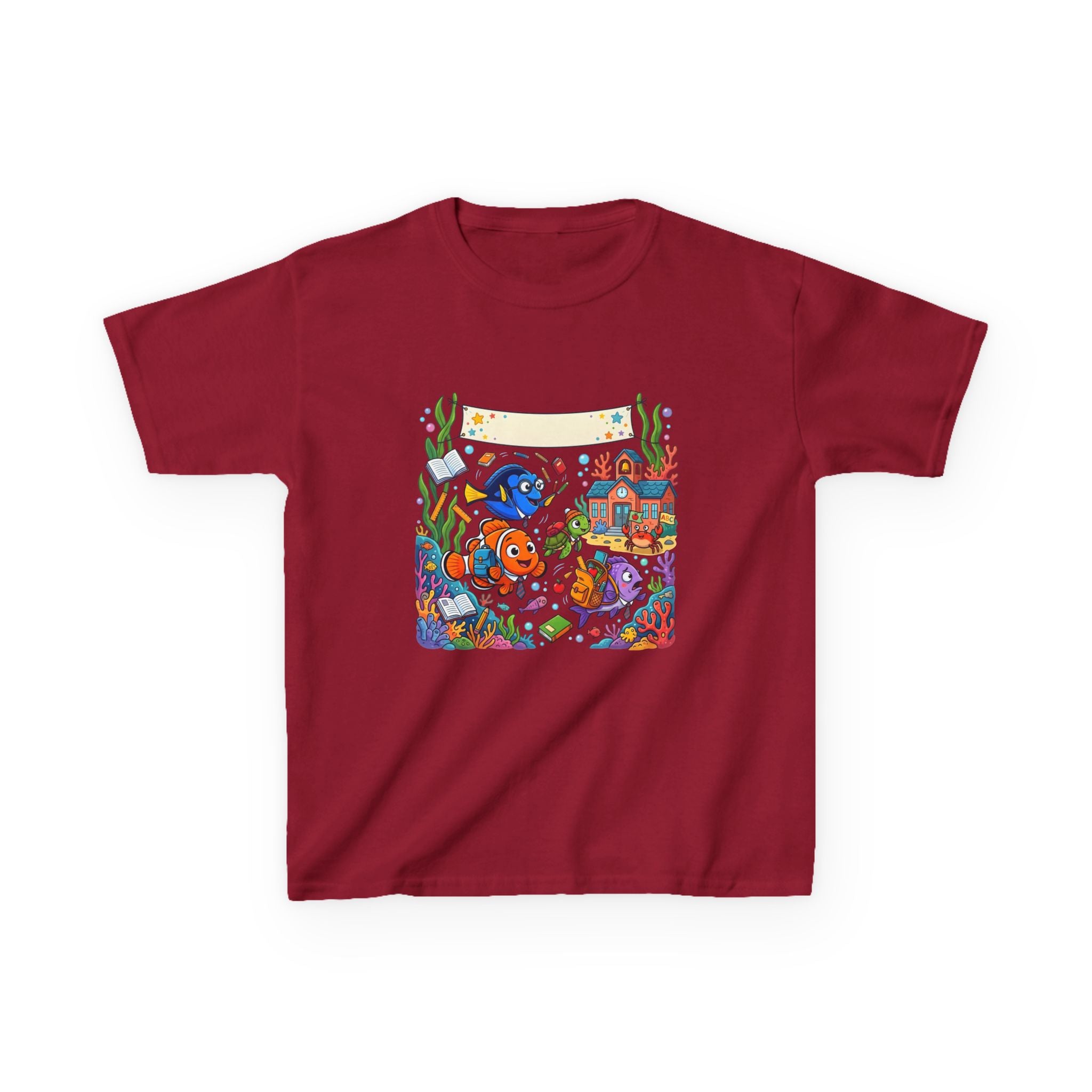 Kids T-Shirt - Whimsical Underwater School ABC | Back to School