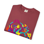 Garment-Dyed T-shirt - Joyful Abstract Creatures | Whimsical Graphic