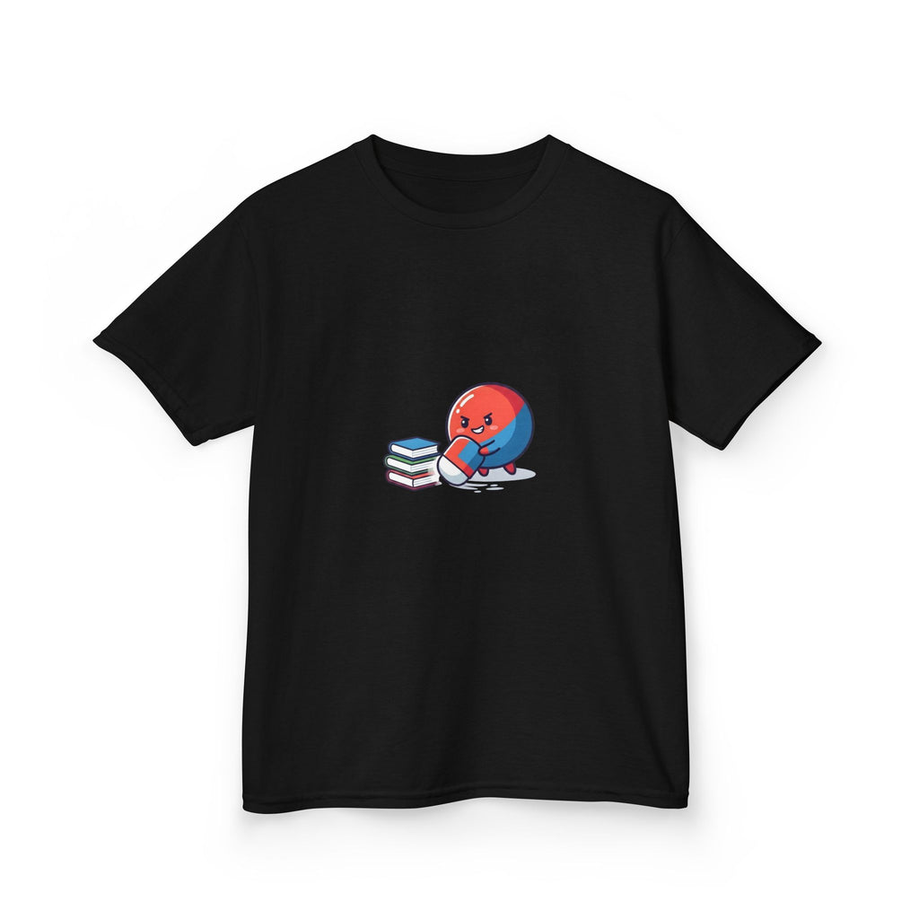 Kids Heavy Cotton Tee - Cute School Learning Cartoon Shirt