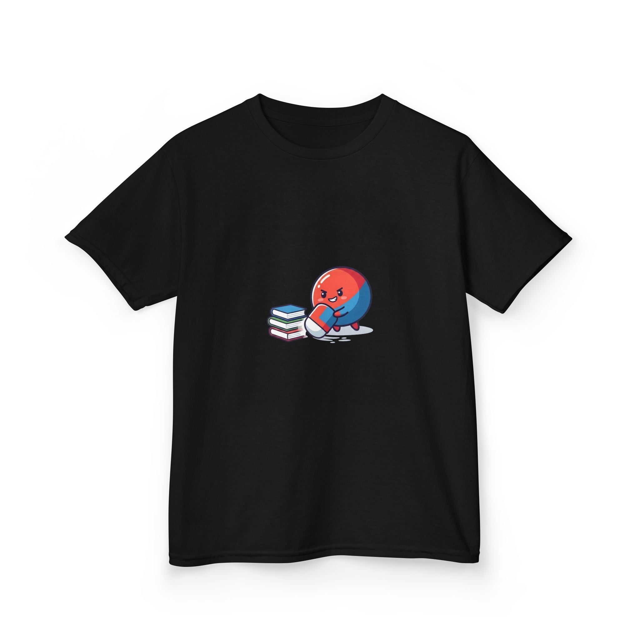 Kids Heavy Cotton Tee - Cute School Learning Cartoon Shirt