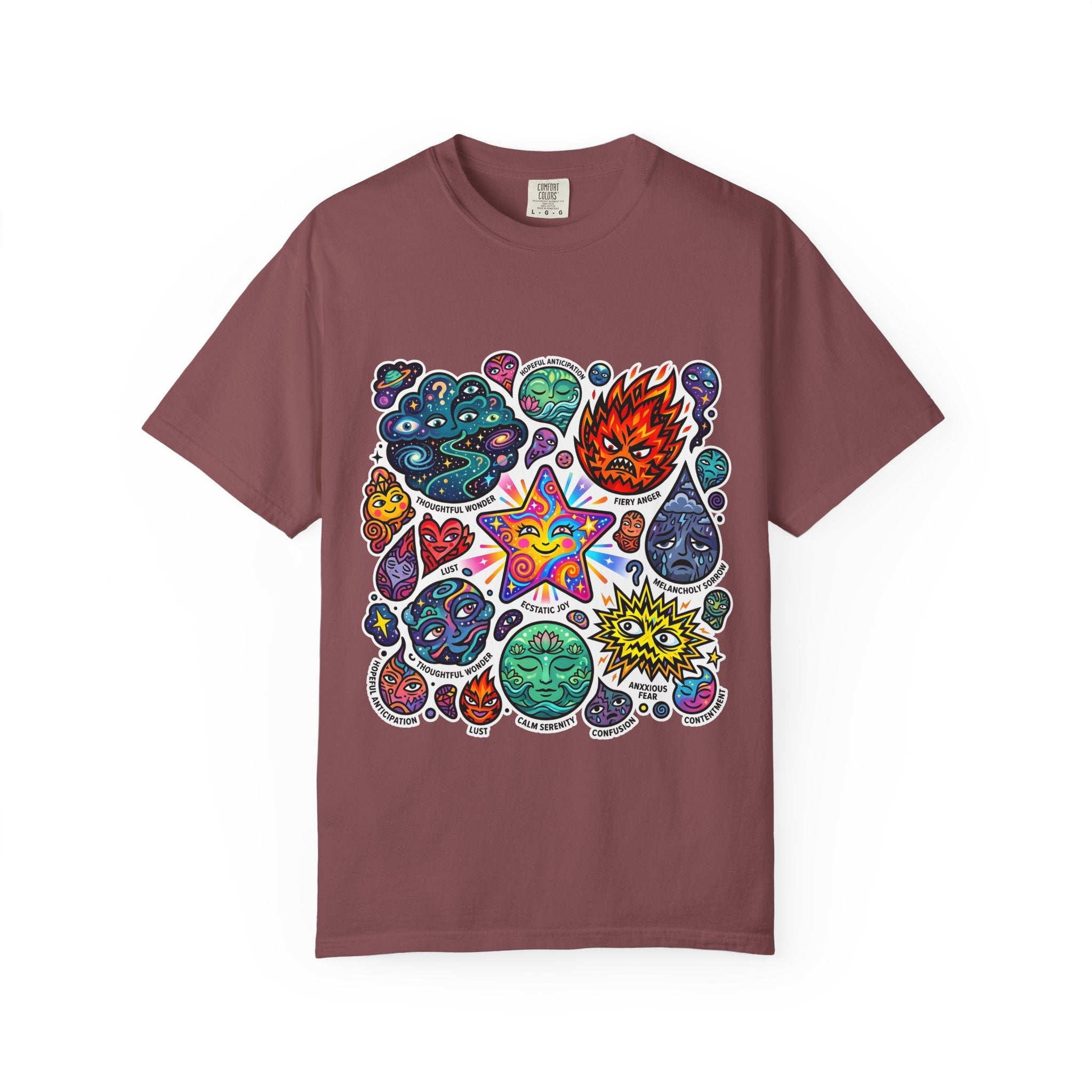 Comfort Colors T-Shirt - Psychedelic Emotions Art | Mental Health