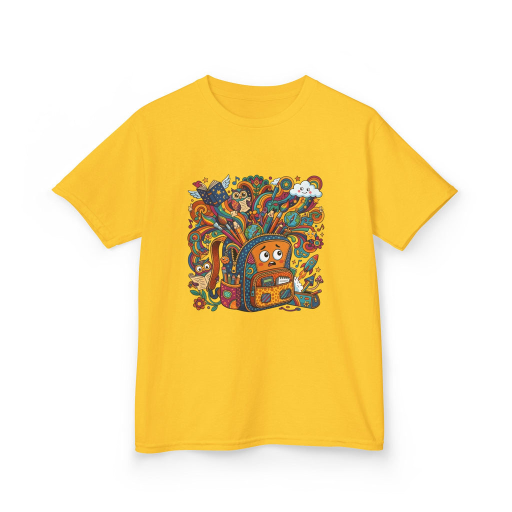 Kids Tee - Whimsical School Owl & Backpack | Back to School 2026