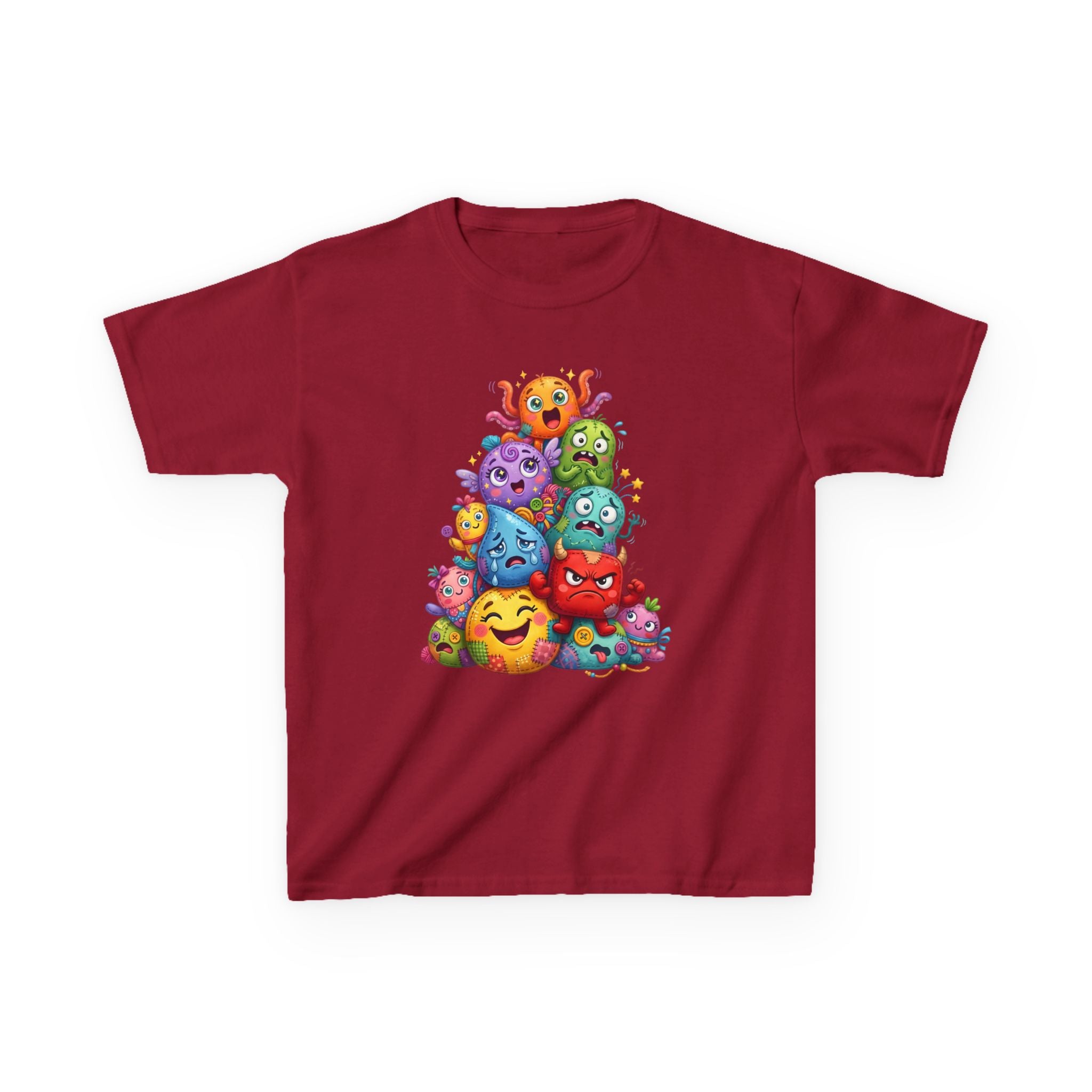 Kids T-Shirt - Cute Monster Pile | Whimsical Cartoon Design