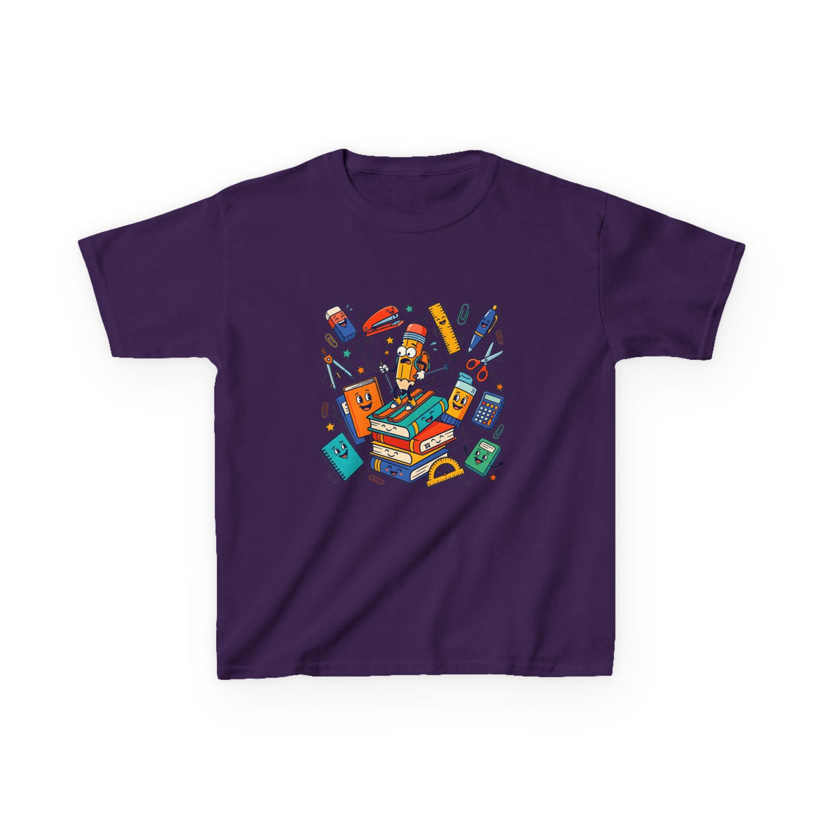 Kids T-Shirt - Cute Doodle School Supplies | First Day 2026