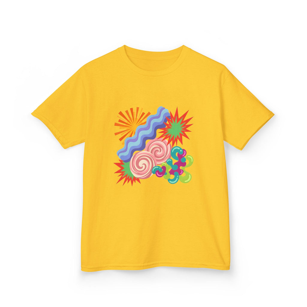 Kids T-Shirt - Playful Candy Explosion Abstract Art