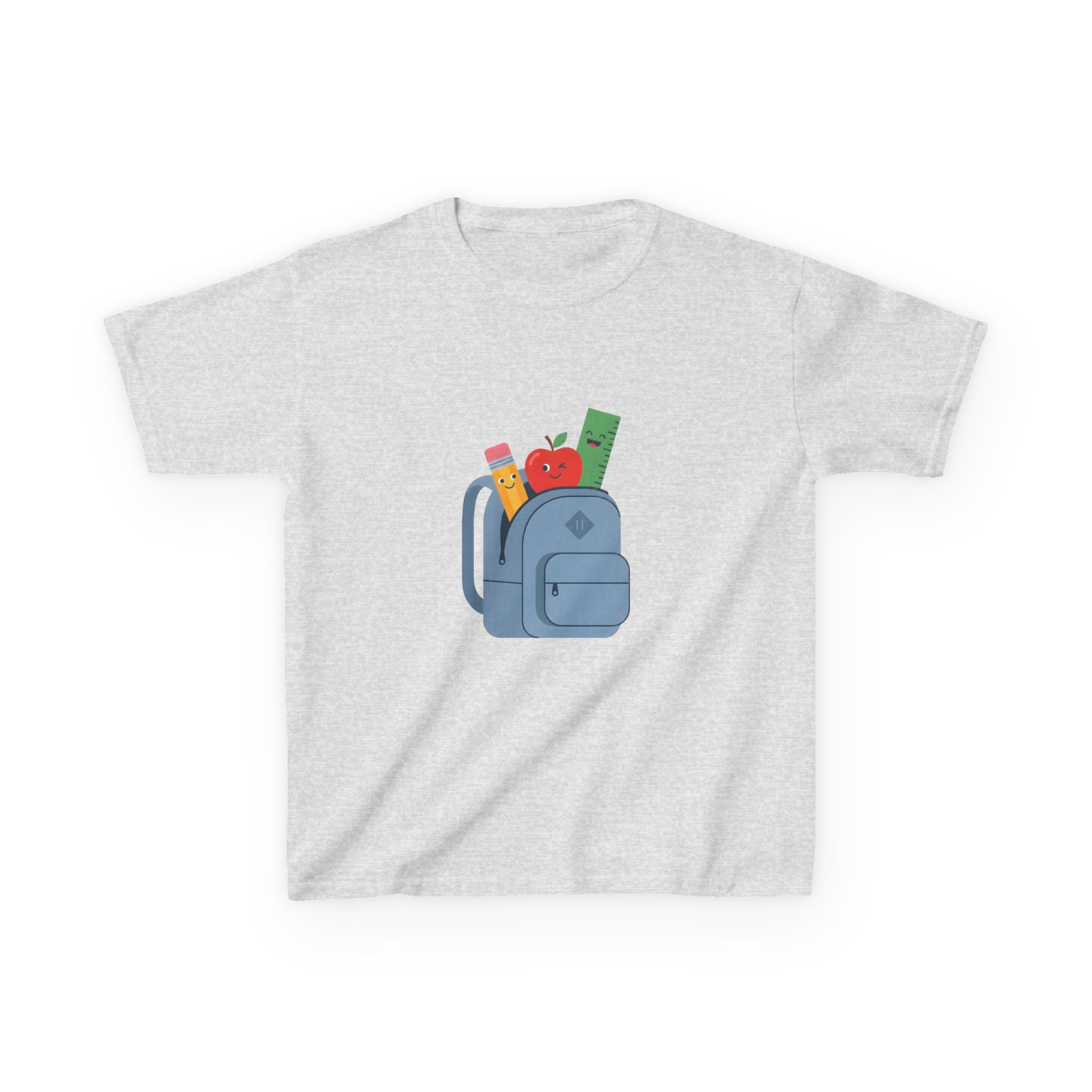 Kids Back to School Tee - Cute School Supplies Cartoon | 2026
