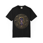 T-shirt - Celestial Keyhole Galaxy | Occult Alchemical Gold
