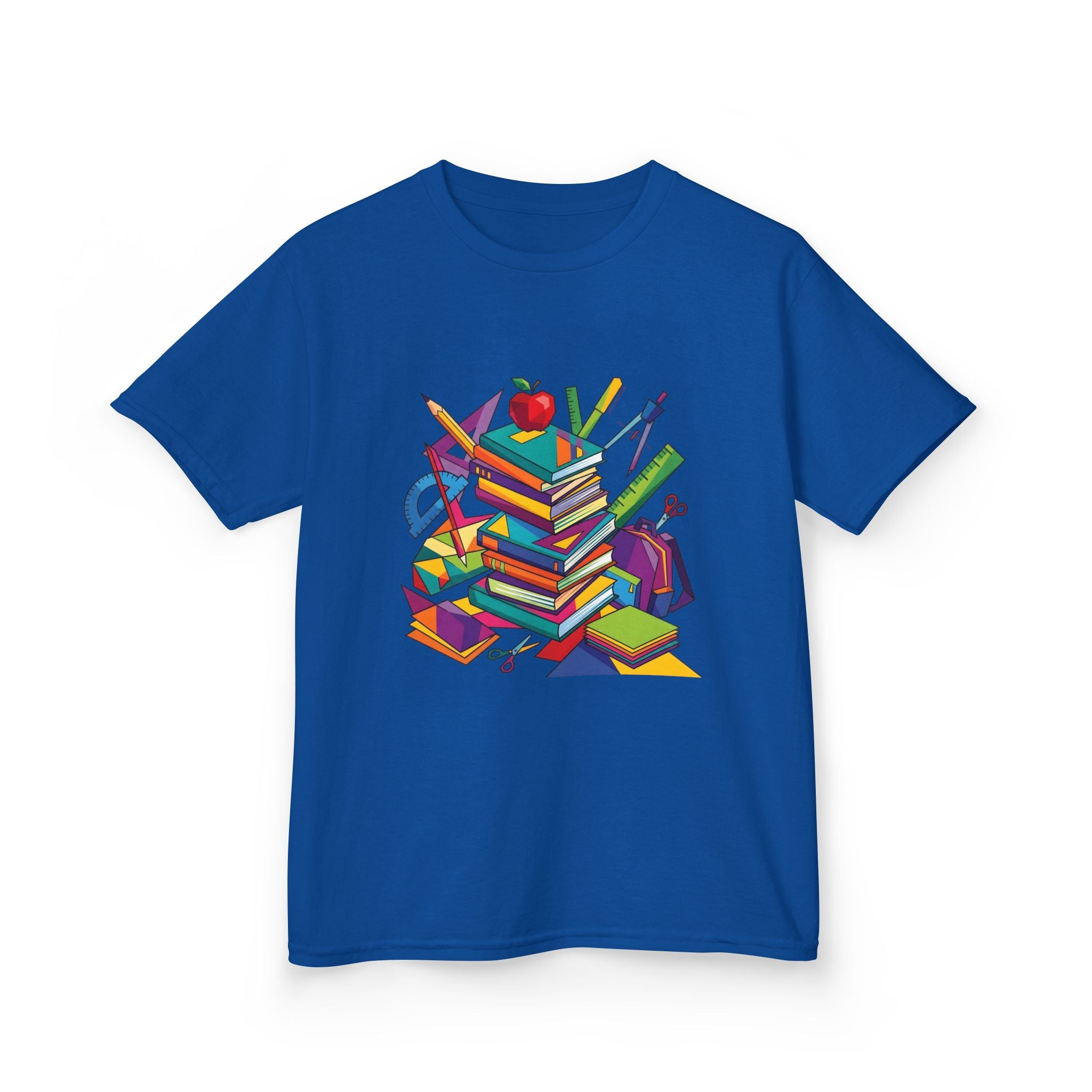 Kids T-Shirt - Geometric School Supplies Tee | Back to School