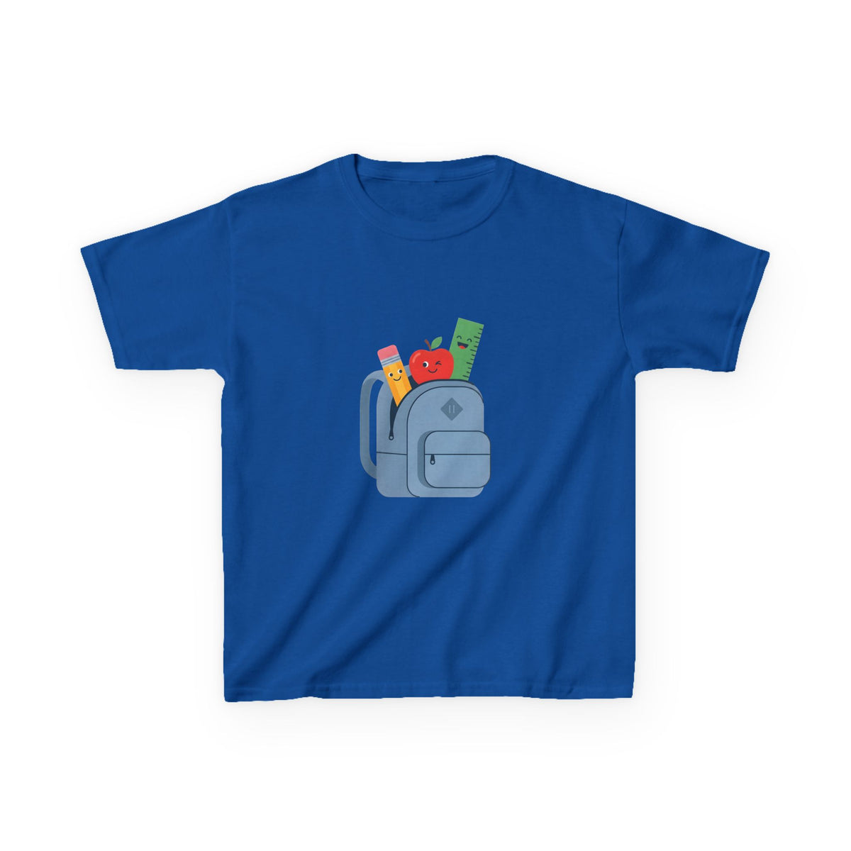 Kids Back to School Tee - Cute School Supplies Cartoon | 2026