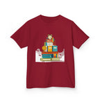 Kids Tee - Flat Vector School Supplies Stack | Back to School 2026