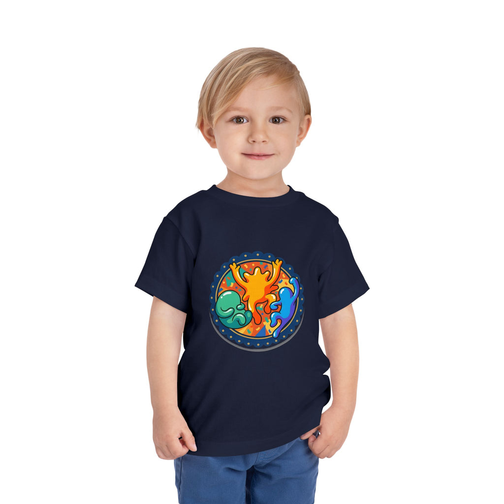 Toddler Tee - Vibrant Playful Celebration Dancing Confetti Shirt