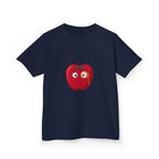 Kids Heavy Cotton Tee - Whimsical Monocle Apple Character