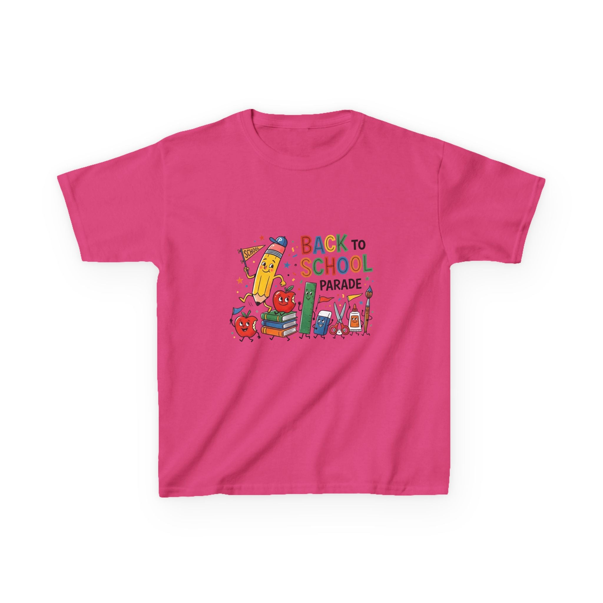 Kids Back to School Tee - Playful SCHOOL Supplies | First Day