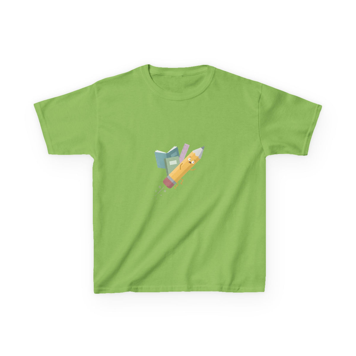 Kids Tee - Playful School Supplies Cartoon | Back to School Fun