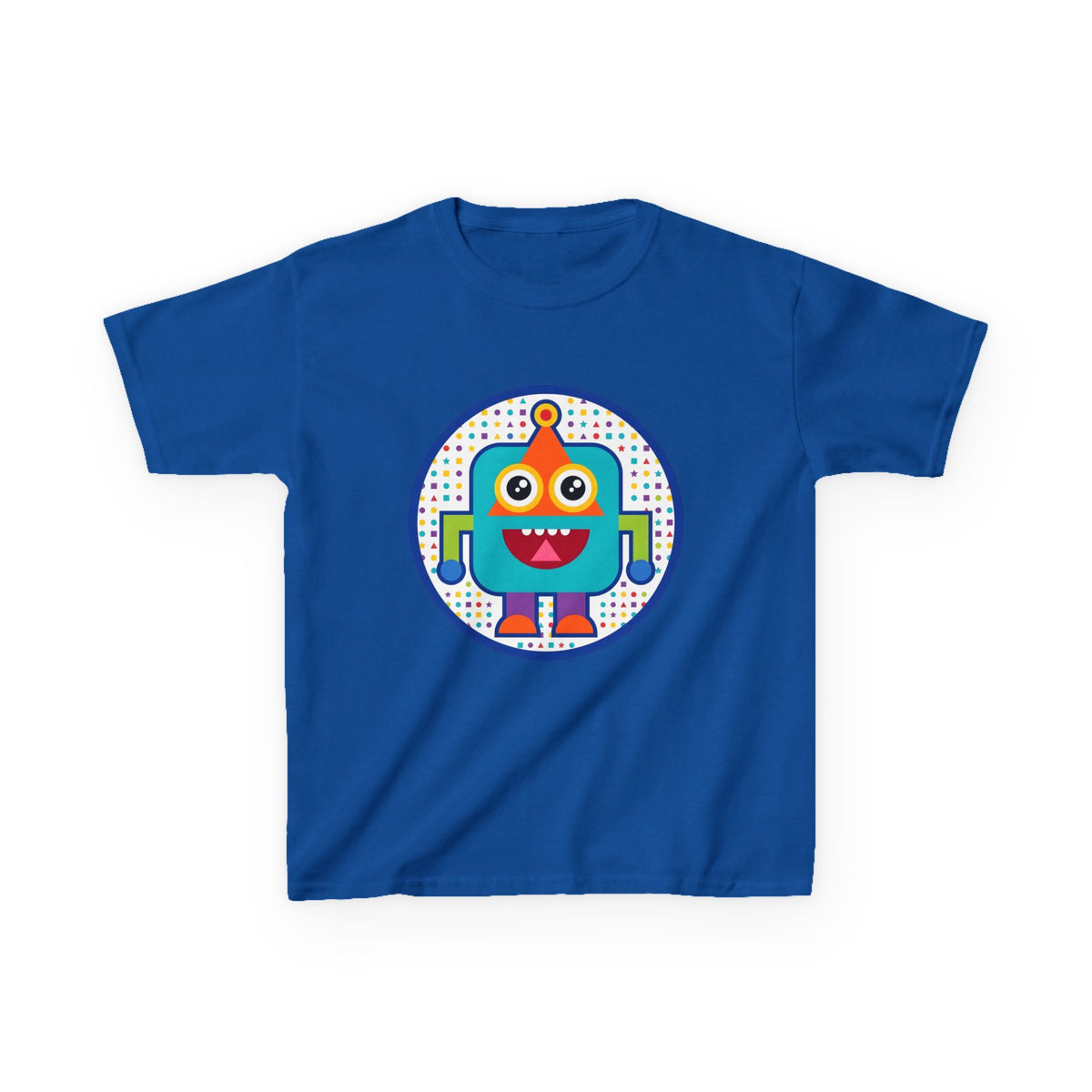 Kids Robot T-Shirt - Cute Geometric Design | Festive Party Tee
